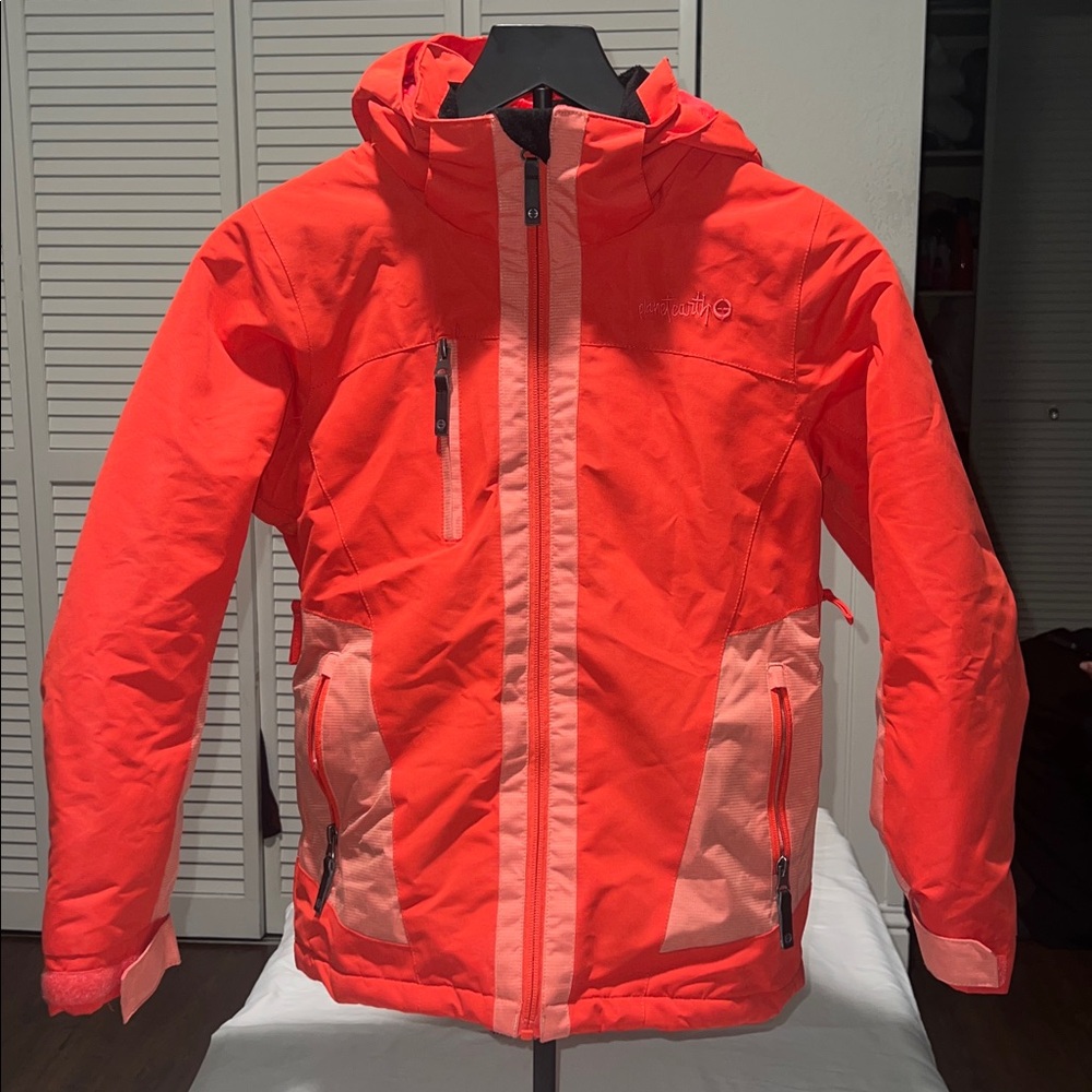 Planet Earth Girls Winter Snowboarding Jacket Full Zip Insulated Size Medium